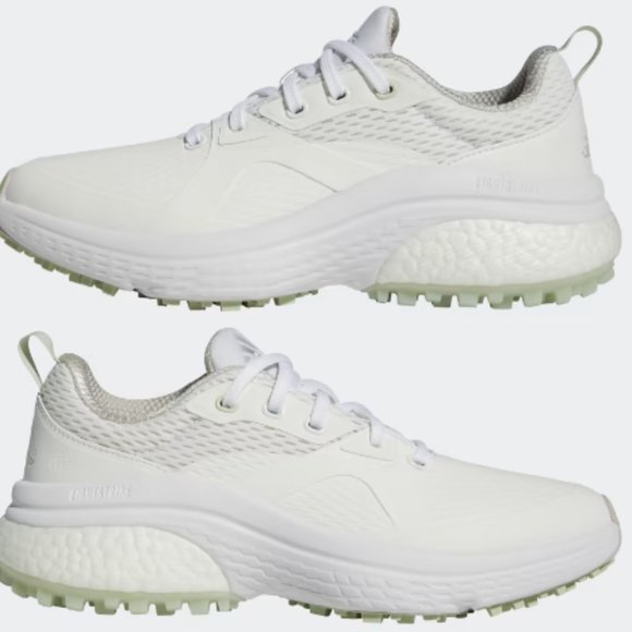 adidas Solarmotion Golf Shoes Womens 8.5 Cloud White Linen Green - Picture 3 of 11